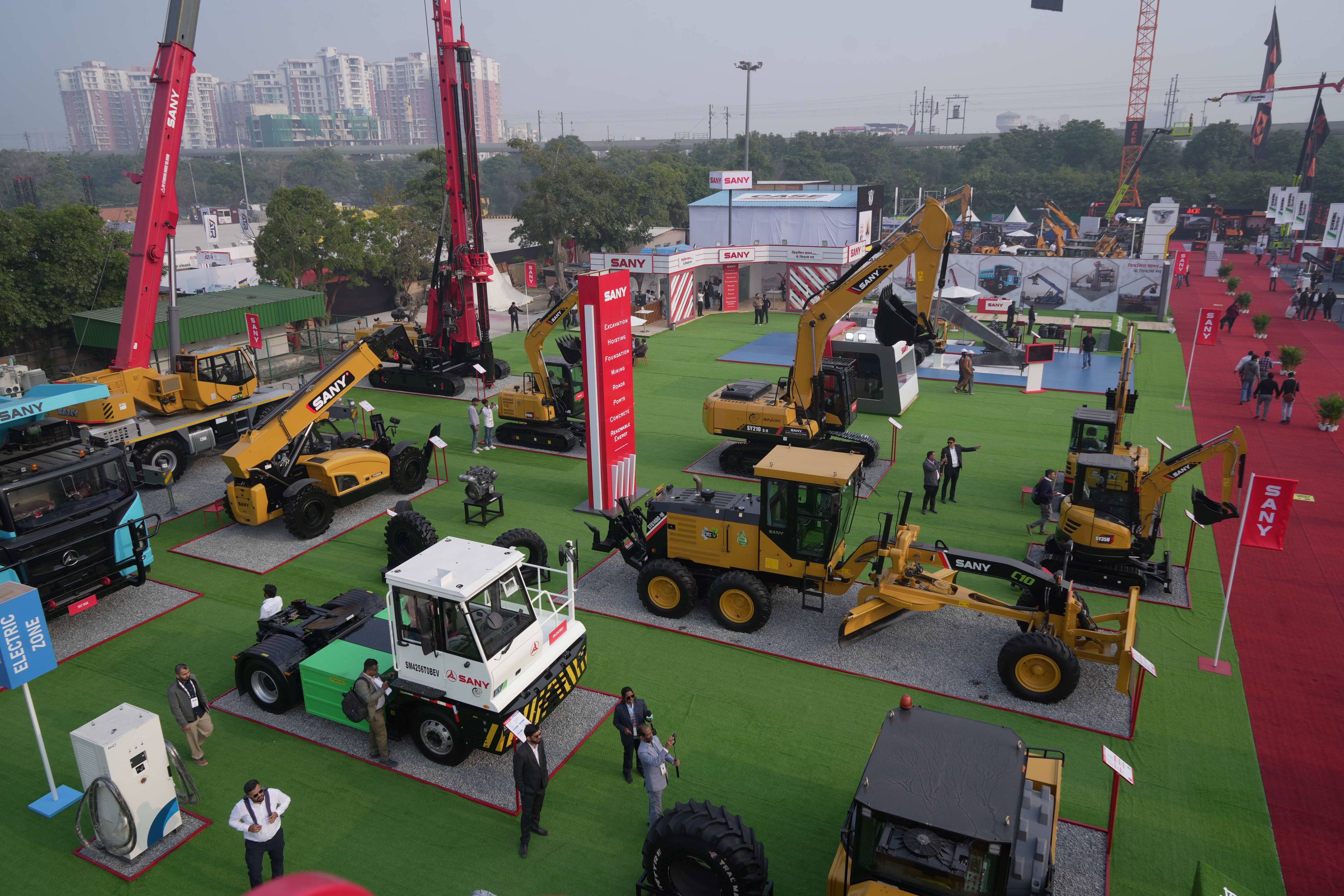 sany india showcases localization excellence at bharat mobility g